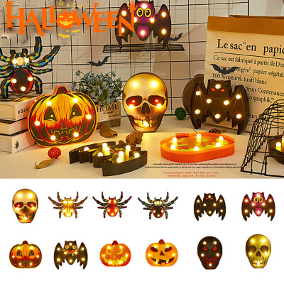 

Willstar Halloween Decoration Led Lights Lantern Bat Spider Skull Pumpkin Lamp Props
