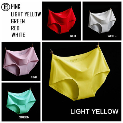 

UNLIMON 5pcs Seamless panties Icesilk Mid waist Sexy Briefs