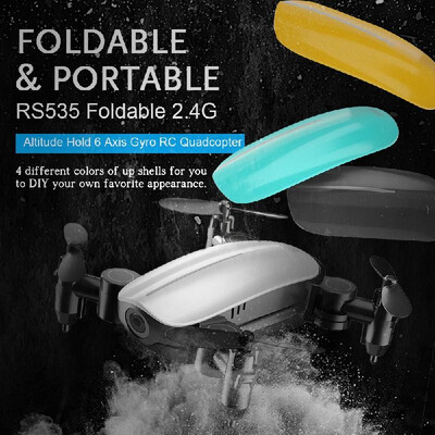 

SihuanDar RS535 Foldable Drone Altitude Hold 4 Color Shell Training Toy Quadcopter with 2 Battery