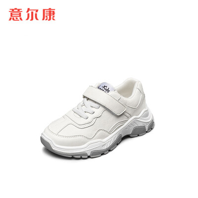 

Yierkang childrens shoes 2019 spring new boy sports shoes fashion tide childrens old shoes girls running shoes ECZ9155668 meters white 28