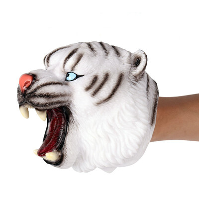 

Hand Puppets Role Play Toys for Kids Dinosaur Head Gloves Soft Dino Pretend Educational Toy for Toddler Boys Girls Kids