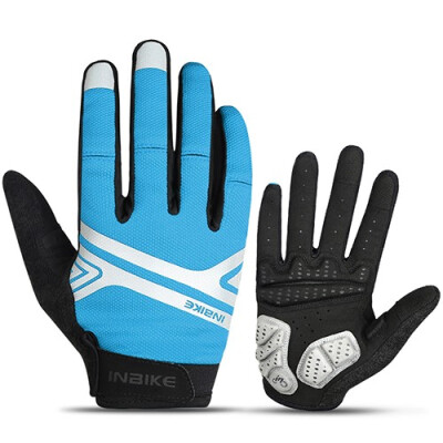 

INBIKE Cycling Gloves Touch Screen GEL Bike Gloves Sport Shockproof MTB Road Full Finger Reflective Bicycle Glove For Men Woman