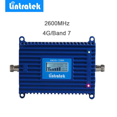 

Lintratek 4G LTE Amplifier Repeater LCD 4G 2600MHz Signal Booster 70dB Gain 2600 4G LTE Amplifier Mobile Phone Signal Repeater30