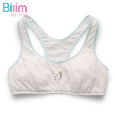 

Hundreds of students underwear development sports vest no sponge bra junior high school girl bra 91023 light apricot 75A