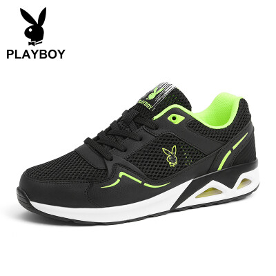 

Playboy PLAYBOY trend fashion breathable mesh casual running shoes male DS83097 mesh - black 43