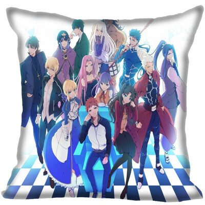 

Fairy Tail Pillow Cover Bedroom Home Office Decorative Pillowcase Square Zipper Pillow Cases Satin Fabric No Fade