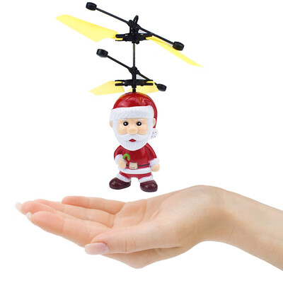 

Motion Sensor Santa Claus Christmas Ornament Hand Operated Drone Flying Toys for Boys or Girls