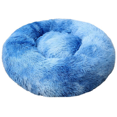 

Winter Warm Round Plush Cat Bed House Soft Long Plush Cat Bed Best Dog Bed For Small Dogs Cats Nest Sleeping Pet Bed Puppy Mat