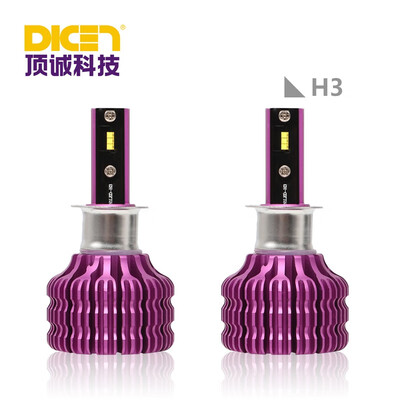 

H3 X9 2Pcs Car LED Light Bulb 6000K 16W 1800LM 12V 24V Head Light Fog Light Light Red Purple