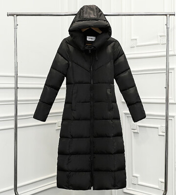 

2018 new autumn winter jacket down jacket female Korea version of the long style hooded slim body with large size cotton jacket