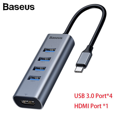 

Baseus Mulit USB C HUB to USB 30 Splitter HDMI or Card Read USB C PD Charging Adapter Computer MacBook Pro USB-C Splitter HUB