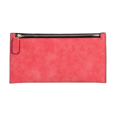 

Women Men Zipper PU Leather Clutch Coin Phone Bag Long Purse Wallet Card Holder