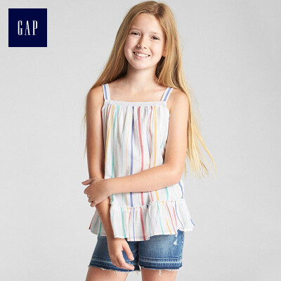 

GAP flagship store childrens clothing girl loose soft striped casual shirt 294589 color stripes 160cm