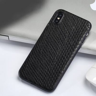 

Leather phone case iPhone5 6 7 8s plus protective shell high-grade python skin abdomen all-inclusive for x xs max xr phone case