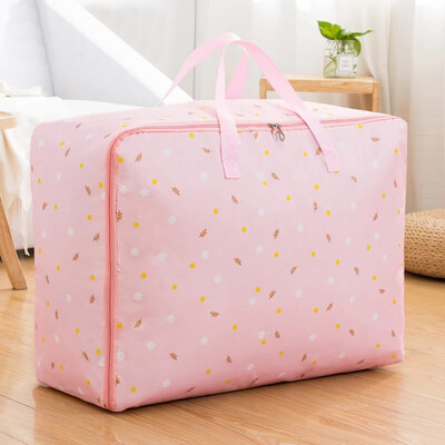 

Many beautiful recall thick storage bag Oxford cloth quilt bag oversized clothing finishing packing bag waterproof travel storage bag foundation flower 703050