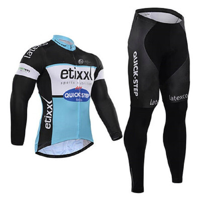 

Cycling jersey 2018 pro team Quick step winter thermal fleece bicycle clothing set ropa ciclismo invierno bike jersey kit
