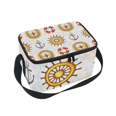 

ALAZA Lunch Box Insulated Lunch Bag Large Cooler Navigation Tools Tote Bag