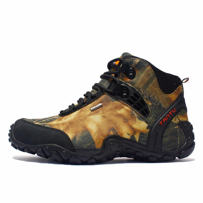 

Autumn&Winter Mens Mid Breathable Camouflage Waterproof Hiking BootNon Slip Cross Country Boots Outdoor Shoes Hiking Shoes C