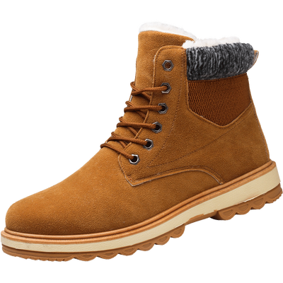 

2019 Big Size Autumn Winter Men Martin Boots Slip-On Boots Leather Breathable Ankle Boots Male Shoes