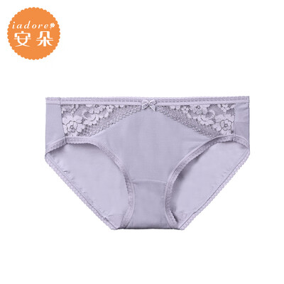 

An Lifangs Anduo waist lace stitching flower briefs comfortable sexy underwear female H21671U gray GRY M