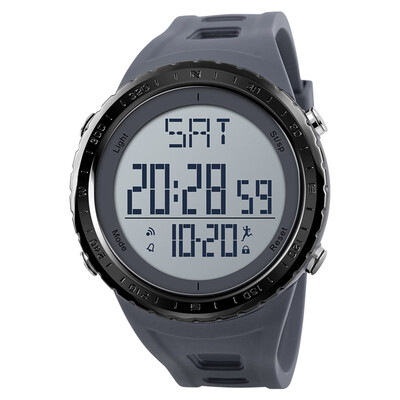 

SKMEI 1288 Men Analog Digital Electronic Watch Fashion Casual Pedometer Sports Male Wristwatch 2 Time Alarm 5ATM Waterproof