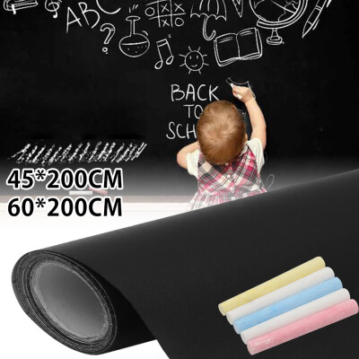 

Willstar 200 x 60cm Removable Blackboard Vinyl Wall Sticker Chalkboard Decal 5 Chalk UK