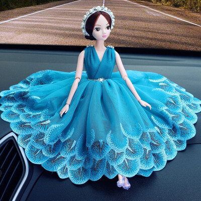 

1Pcs Beautiful Dolls Sweet decorative doll wedding special handmade Doll car interior display decorations accessories