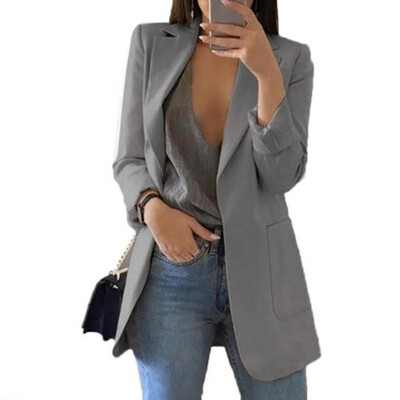 

Women Fashion Clothing Blazers Suit Long Sleeves Coat