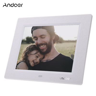 

Andoer 8 Ultrathin HD TFT-LCD Digital Photo Frame Alarm Clock MP3 MP4 Movie Player with Remote Desktop