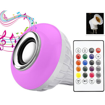 

KWB LED RGBW Color Bulb Light E27 Bluetooth Control Smart Music Audio Speaker Lamps
