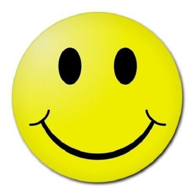 

Non Slip Rubber Round Anti-Water Gaming Yellow Smiling Face Mouse Pad