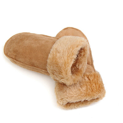 

Women Girl Winter Warm Mittens Gloves Knitted Fleece Lined Thermal Thick Gloves