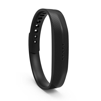 

For Fitbit Flex 2 Soft Silicone with Metal Clasp Buckle Wrist Strap Watch Band