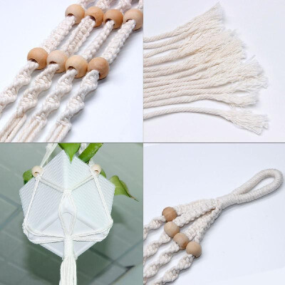 

Hand Made Macrame Plant Hanger Hanging Planter Wall Art Home Decor Indoor Outdoor Cotton Rope Woven Hanger