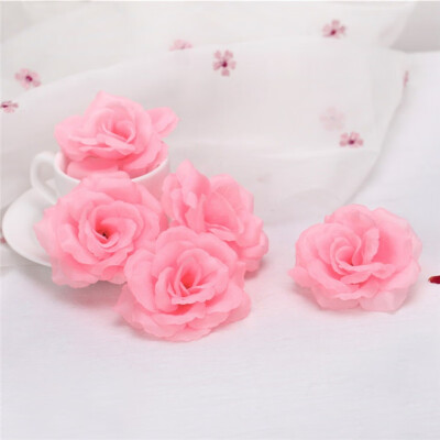 

5 pcs Rose Artificial Flower Simulation Cheap Fake Flowers for wedding party Home Decor Bead curtain flower basket decor