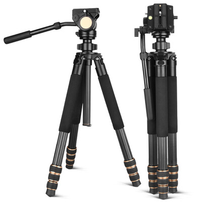 

QZSD Q640C Professional Tripod with Fluid Head Carbon Fiber