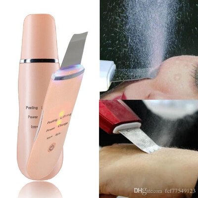 

Ultrasonic Ion Skin Scrubber Rechargable Facial peels beauty Device Blackhead Removal exfoliator face lift beauty device