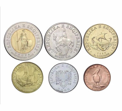 

6 PCS Set Coins Of Albania