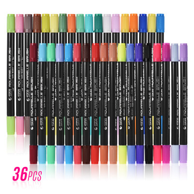 

80 Colors Set Marker Marking Pen Twin Tip Brush Sketch Pens Water Based Ink for Graphic Manga Drawing Designing