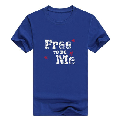 

Free To Be Me Patriotic Crewneck 4th Of July USA Flag National Tshirt