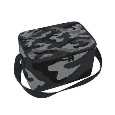 

ALAZA Insulated Lunch Box Army Camouflage Lunch Bag for Men Women Portable Tote Bag Cooler Bag