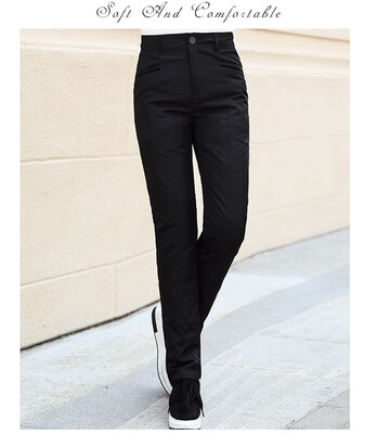 

The 2018 autumn&winter new female down trousers are thickened warm&slim