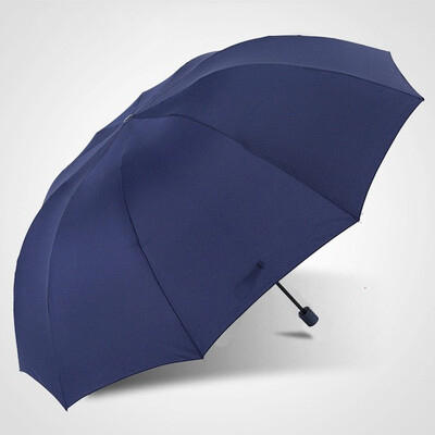

130CM Big Top Quality Umbrella Men Rain Woman Windproof Large Umbrellas Male Women Sun 3 Folding Big Umbrella Outdoor Parapluie
