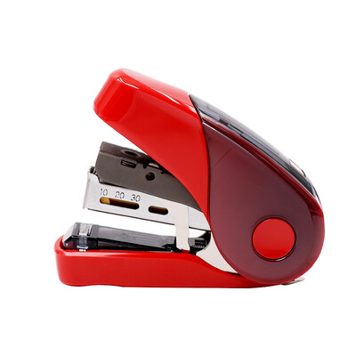 

Japan Meikesi MAX flat foot labor-saving stapler student office small stapler can be ordered 2-32 page with nail remover 10 red HD-10FL3
