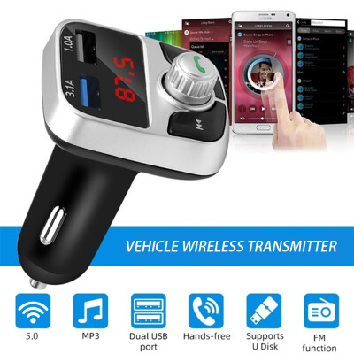 

Willstar Wireless Car Kits FM Transmitter Bluetooth Radio MP3 Music Player USB Charger