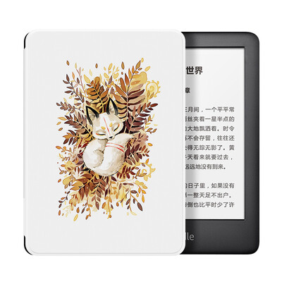 

Bai Tu adaptation 2019 version of the new Kindle youth version of the Amazon e-book reader 658 yuan entry upgrade models painted electronic paper book cover sleeping fox