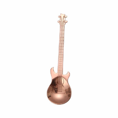 

304 Stainless Steel Coffee Spoon Ice Bar Music PUB Guitar Spoons Tea Spoon Flatware Drinking Tools