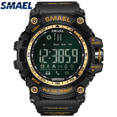 

Mens Stylish Sports Multi-function Electronic Waterproof Watch Dual Display BT Wristwatches