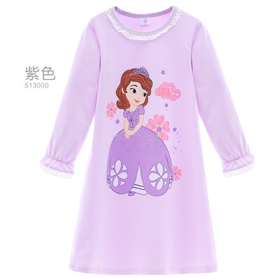 

Disney Girls Pajamas Cotton Sophia Girls Princess Children Long Sleeve Dress Baby Kids Home Service FY513000 Pink 140cm Suitable for 135-145