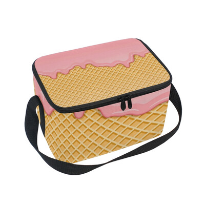 

ALAZA Ice-Cream Melted Lunch Box Insulated Lunch Bag Large Cooler Tote Bagfor Men Women